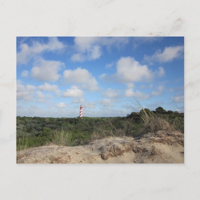 Cartão Postal Naturbild mit einem kleinen Leuchtturm (Frente)