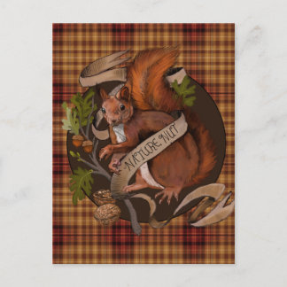 Cartão Postal Nature Nut Squirrel