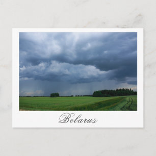 Cartão Postal Nature Stormy Sky Landscape Field