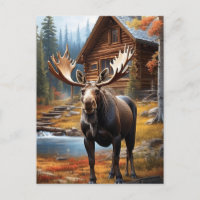 *~* Natureza Cabin STREAM AP49 Floresta MOOSE