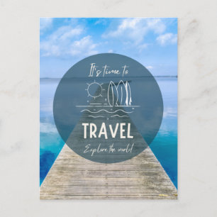 Cartão Postal Natureza Chegou a hora de fazer uma citação Viagem