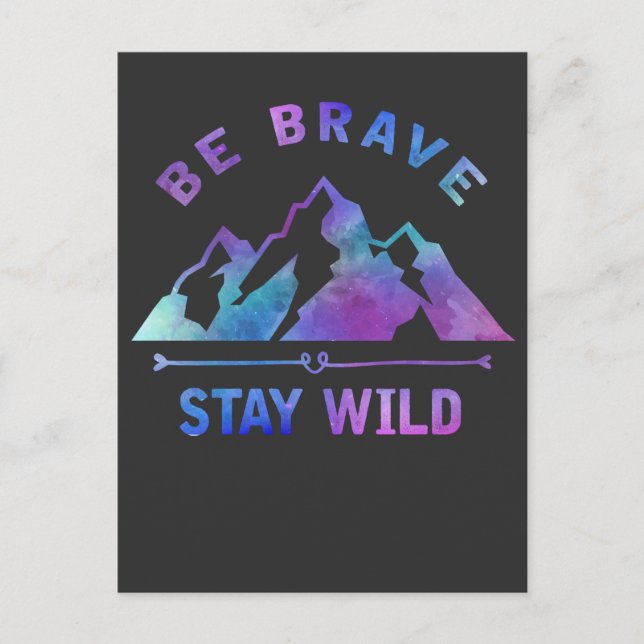 Cartão Postal Natureza do Caminho de Montanha do Campo Exterior (Frente)