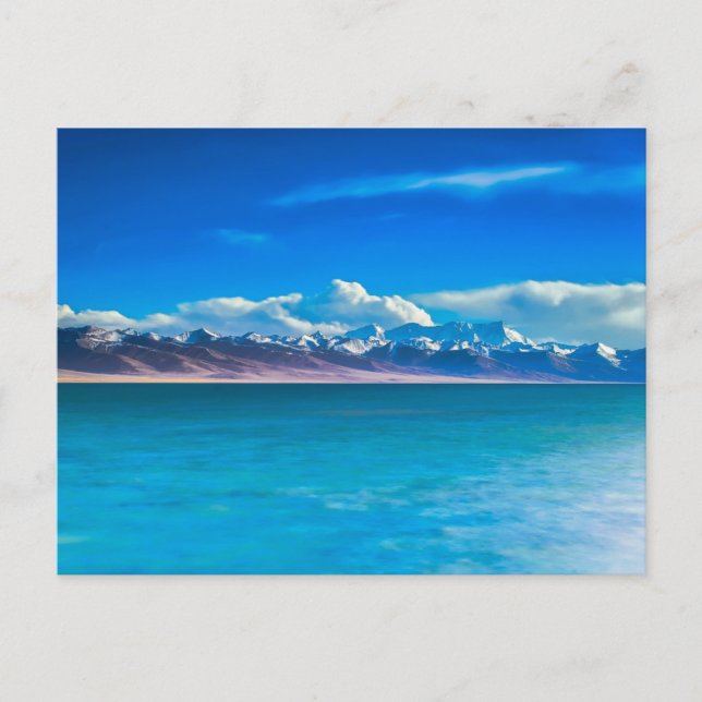 Cartão Postal Natureza Inspira China, Montanhas e Mar (Frente)