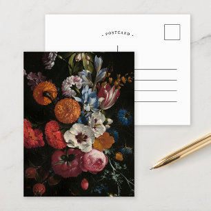 Cartão Postal Natureza Morta com Buquê de Flores Johan Johnsen