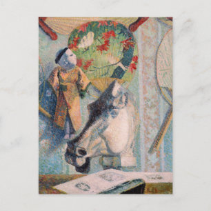 Cartão Postal Natureza Morta com Cabeça de Cavalo   Paul Gauguin