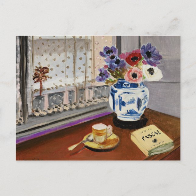 Cartão Postal Natureza Morta com Pensees de Pascal, (Frente)