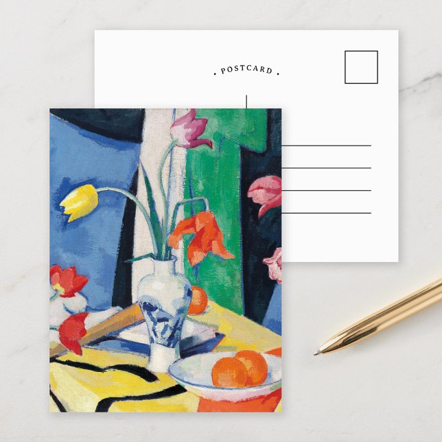 Cartão Postal Natureza-morta com Tulipas | Samuel John Peploe (Criador carregado)