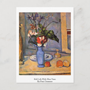 Cartão Postal Natureza Morta Com Vaso Azul Por Paul Cezanne