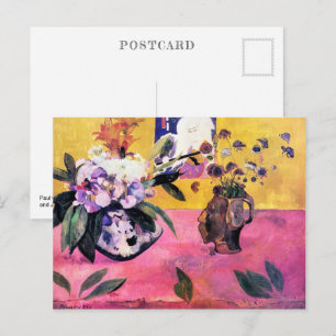 Cartão Postal Natureza-Morta com Vaso em Forma de Cabeça Paul