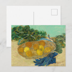 Cartão Postal Natureza Morta de Van Gogh Laranjas Limões Luvas A