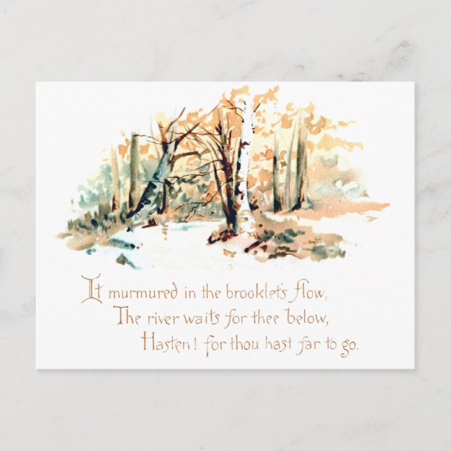 Cartão Postal Natureza Poesia (Frente)