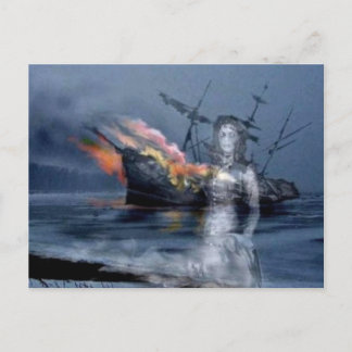 Cartão Postal Naufrágio costeiro