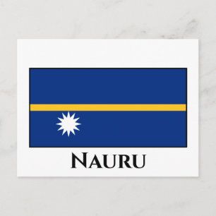 Cartão Postal Nauru Flag