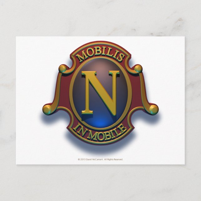 Cartão Postal Nautilus N Shield por David McCamant (Frente)