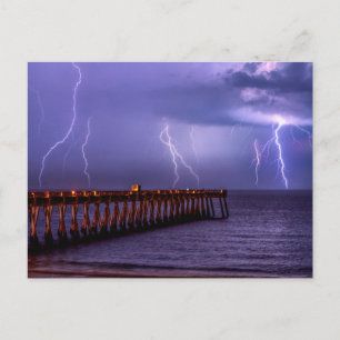 Cartão Postal Navarre Florida Tempestade de Relâmp