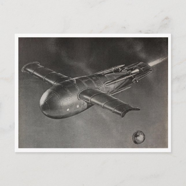 Cartão Postal "nave espacial" (Frente)