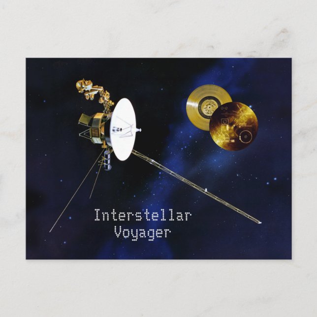 Cartão Postal Nave Espacial Interestelar Voyager (Frente)