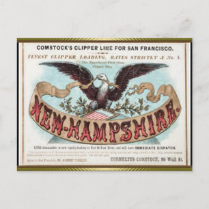 Cartão Postal Navegação New Hampshire Clipper