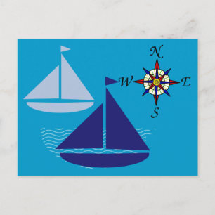Cartão Postal Navegação Nos Mares