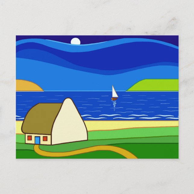 Cartão Postal Navegação noturna (Frente)