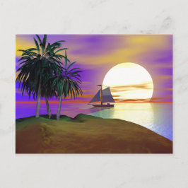 Cartão Postal Navegação por Sunset