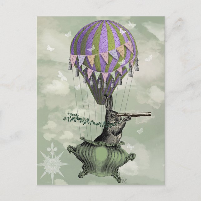 Cartão Postal Navegando no coelho (Frente)