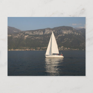 Cartão Postal Navegando no Lago de Como