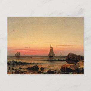 Cartão Postal Navegando pela Costa, famosa pintura de arte fina