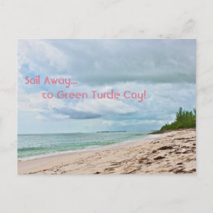 CARTÃO POSTAL "NAVEGUE ATÉ GREEN TURTLE CAY" (ILHAS ABACO,BAHAMA