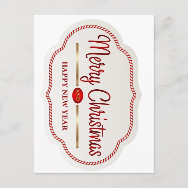 Cartão Postal Navidad alegre (Frente)