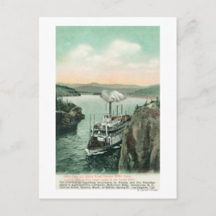 Cartão Postal Navio a vapor de Cavalo Branco