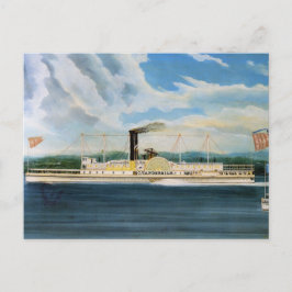 Cartão Postal Navio a vapor Vanderbilt 1847