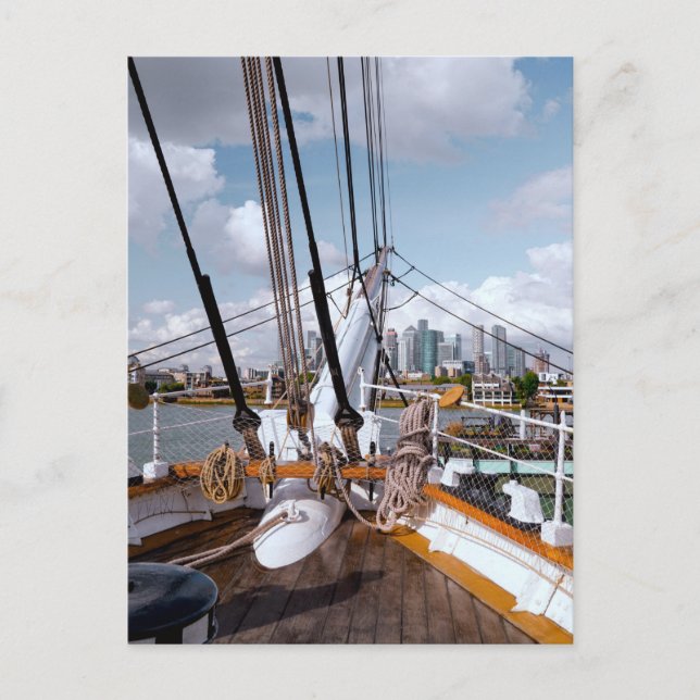 Cartão Postal Navio à Vela (Frente)