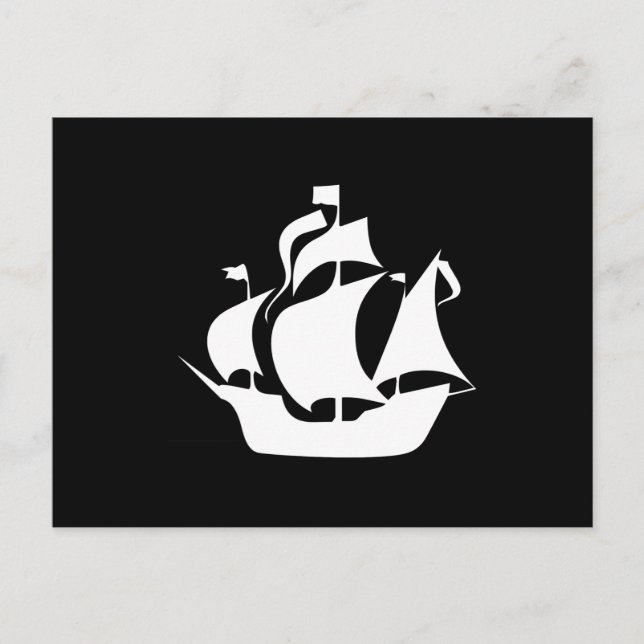 Cartão Postal Navio à Vela (Frente)