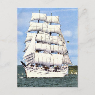 Cartão Postal Navio alto, chave quadrada,