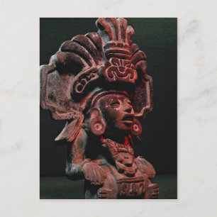 Cartão Postal Navio de cerâmica pré-colombiana, em forma human