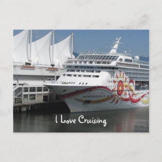 Cartão Postal Navio de Cruzeiro