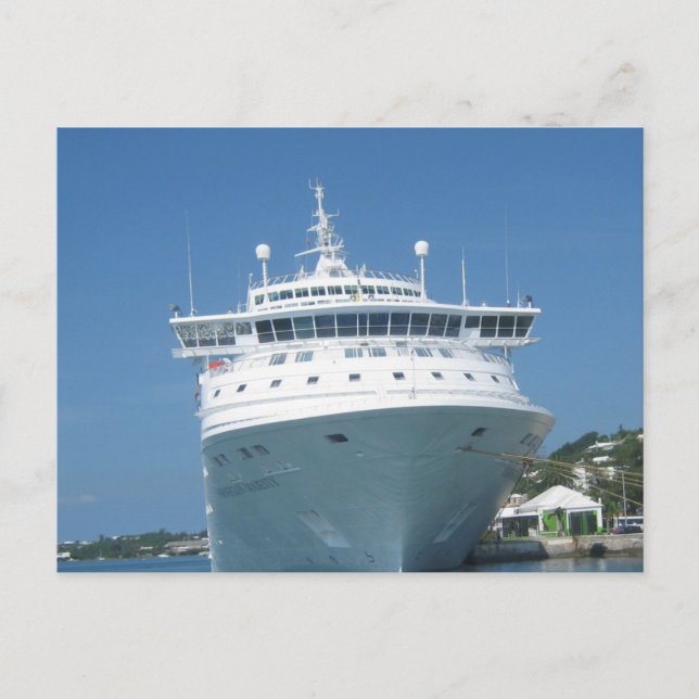 Cartão Postal Navio de cruzeiro (Frente)