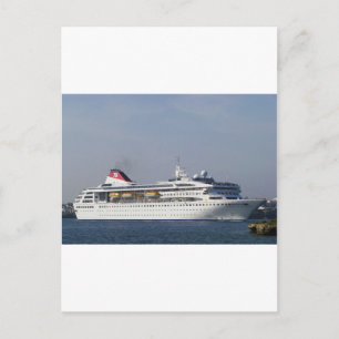 Cartão Postal Navio de cruzeiro Braemar.