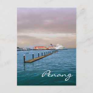 Cartão Postal Navio De Cruzeiro No Pier