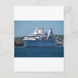 Cartão Postal Navio De Cruzeiro Que Deixa Mahon