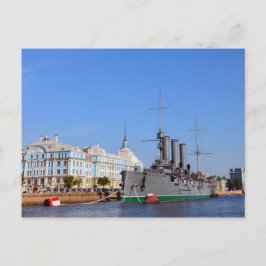 Cartão Postal Navio de cruzeiro russo "Aurora"