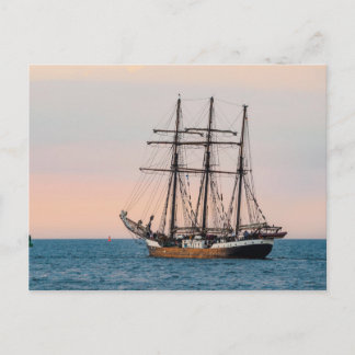 Cartão Postal Navio de navegação no mar Báltico