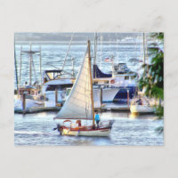 Navio de vela clássico no Sunset em Port Hadlock W