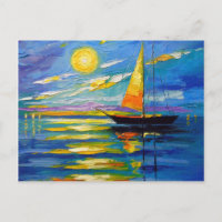 Navio de vela no pôr do sol