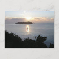 Navio de vela no Sunrise Nova Zelândia Mt Paku