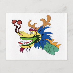 Cartão Postal Navio dragão