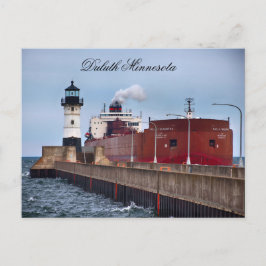 Cartão Postal Navio e Farol Paul R. Tregurtha, Minnesota