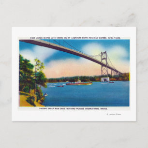 Cartão Postal Navio Marinho dos EUA