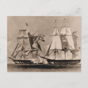 Cartão Postal Navio norte-americano navio norte-americano Estado